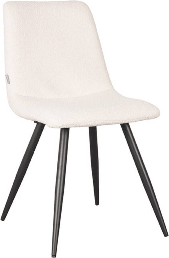 Guru's Cessieres Uitschuifbare Eettafel Zwart hoogglans Wit hoogglans