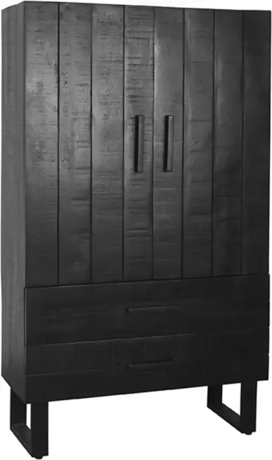 Guru's Chassaignes Uitschuifbare Eettafel Zwart hoogglans