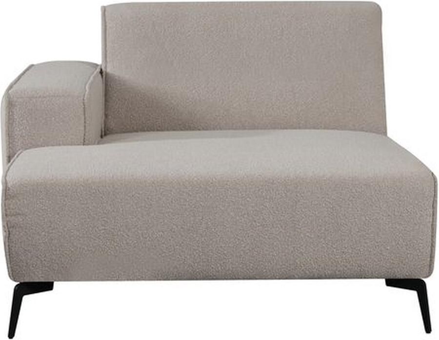 LABEL51 Bank Nero Element Chaise Longue Links Naturel Bouclé