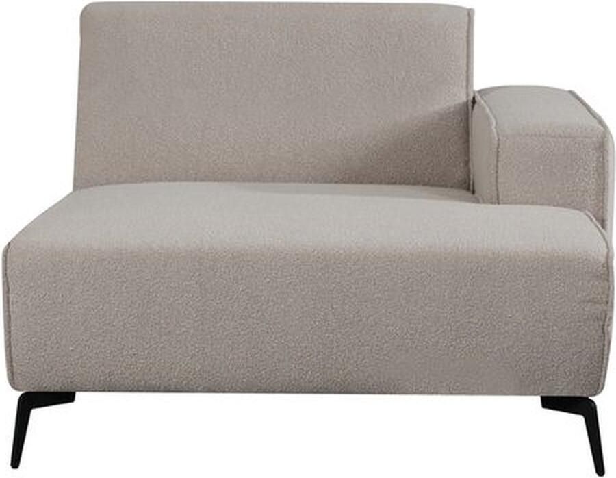 LABEL51 Bank Nero Element Chaise Longue Rechts Naturel Bouclé