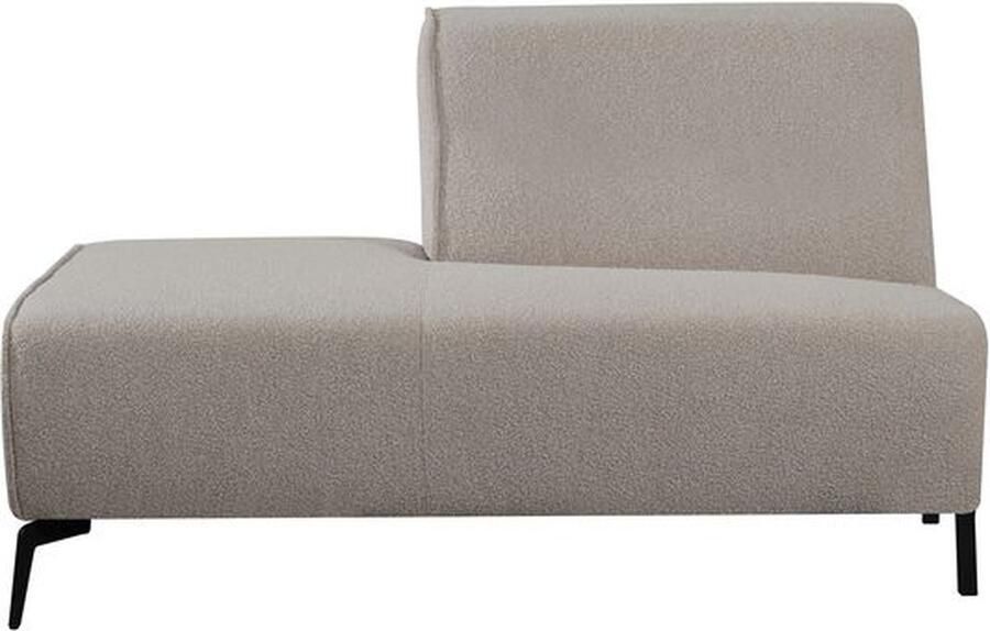 LABEL51 Bank Nero Element Ottomane Links Naturel Bouclé