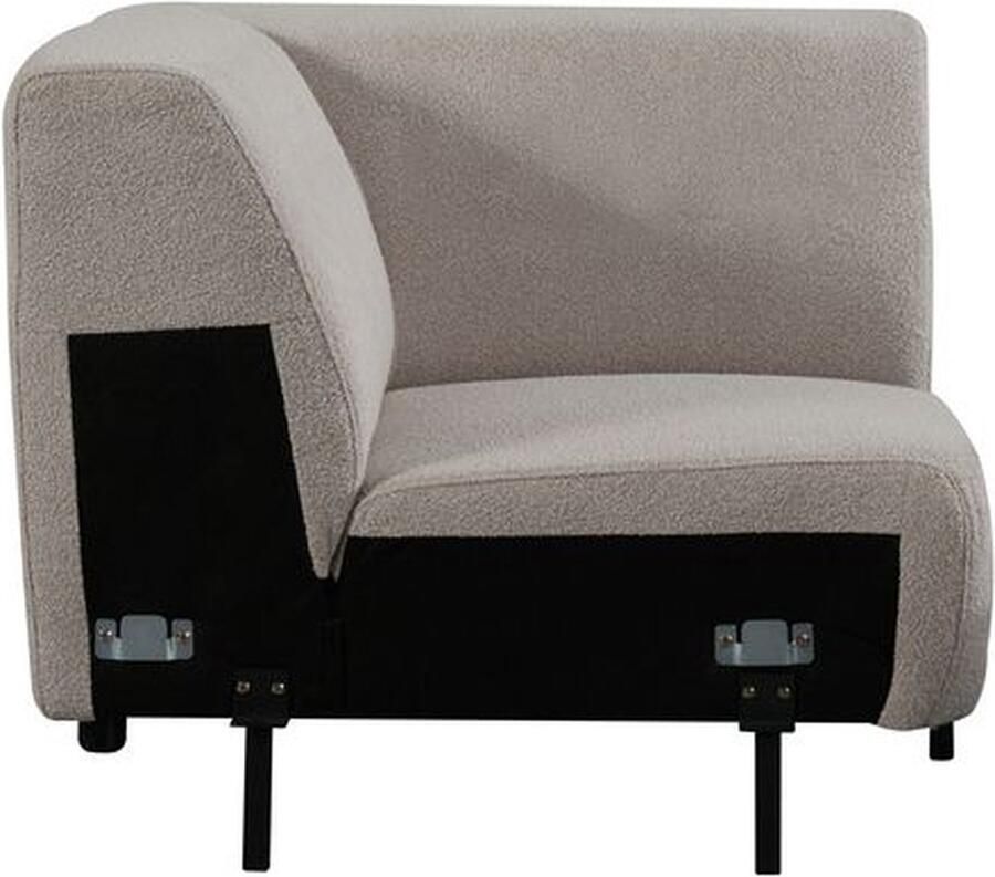 LABEL51 Bank Nero Hoekelement Naturel Bouclé