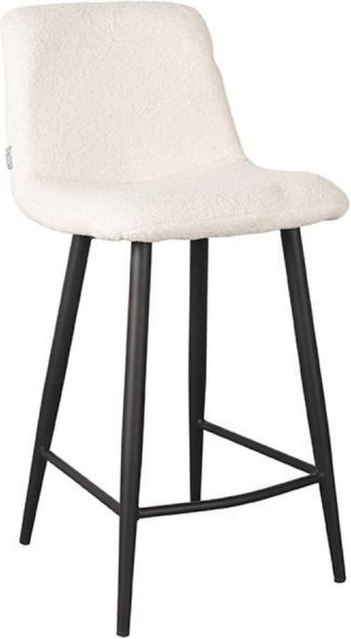 LABEL51 Barkruk Jep Ivoor Teddy Set van 2