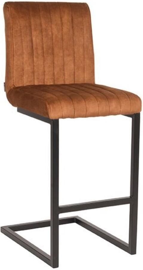 LABEL51 Barkruk Milo Oker Velours Set van 2