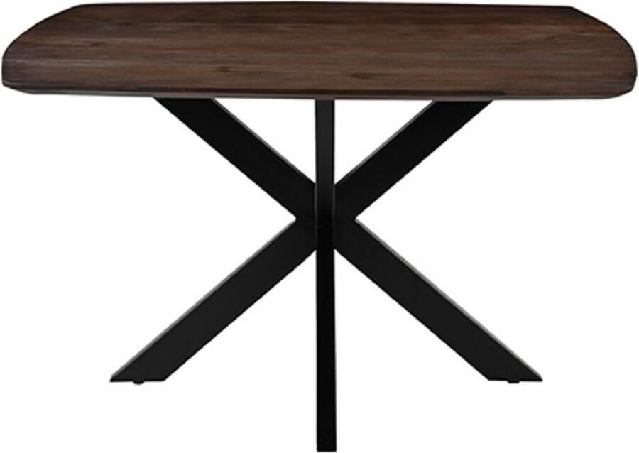 LABEL51 Blake Eetkamertafel Bruin Hout 140x140 cm