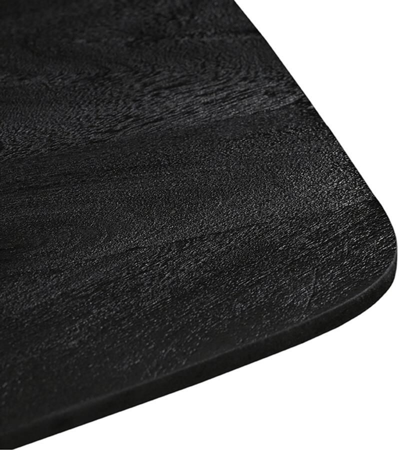 LABEL51 Blake Eetkamertafel Zwart Hout 130x130 cm