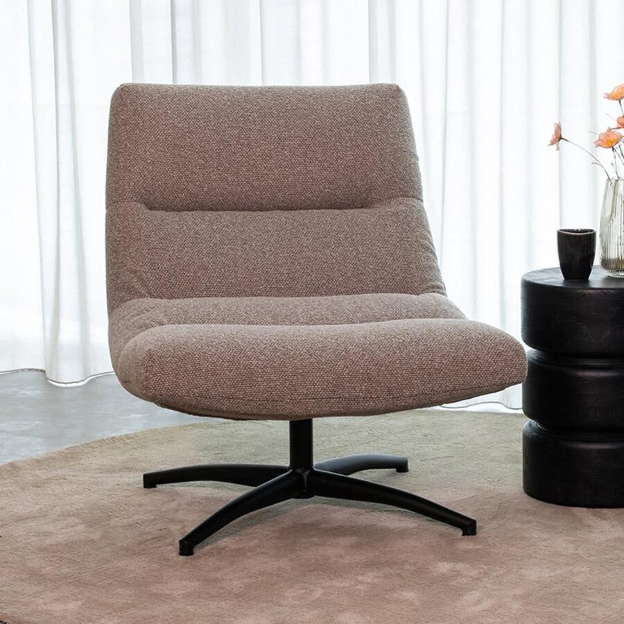LABEL51 I_Calix Fauteuil GRIJS Royal Stof One Size Draaibaar - Foto 4