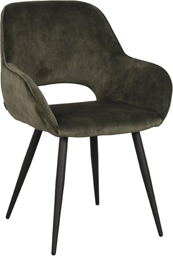 LABEL51 Eetkamerstoel Fer Hunter Velours Set van 2