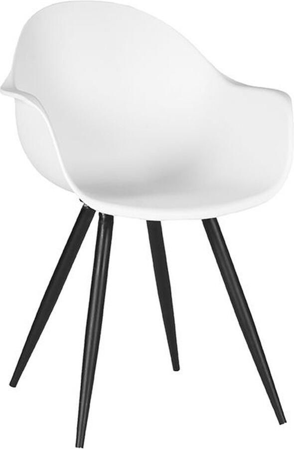 LABEL51 Eetkamerstoel Luca Wit Set van 4