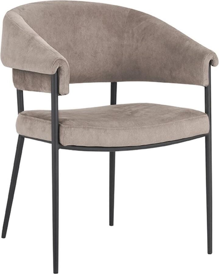 LABEL51 Eetkamerstoel President Cosmo Naturel Set van 2