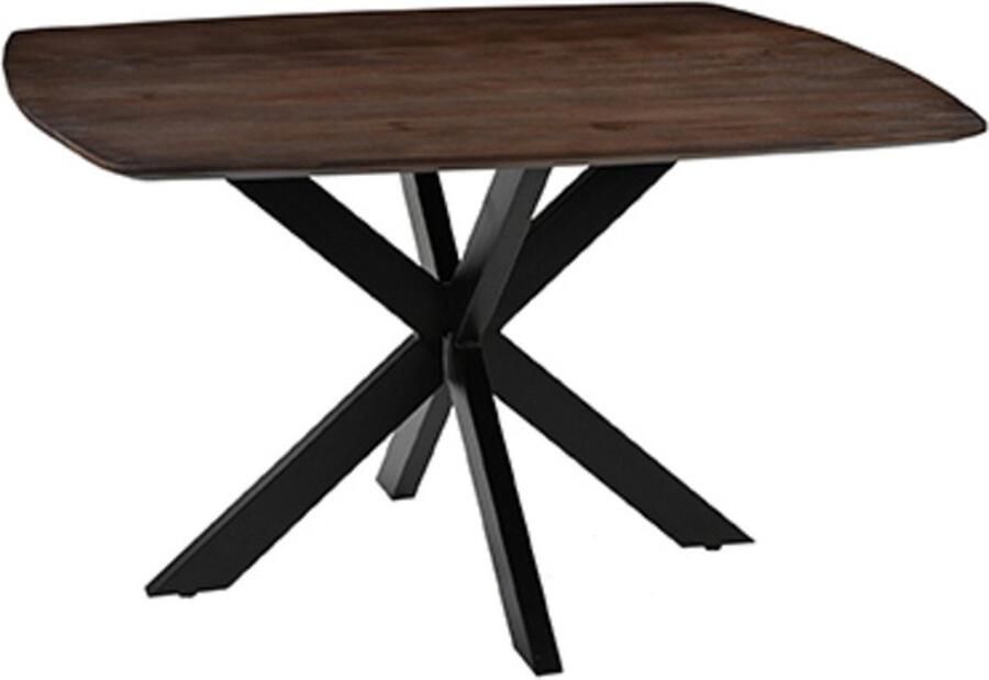 LABEL51 Blake Eetkamertafel Bruin Hout 130x130 cm - Foto 2