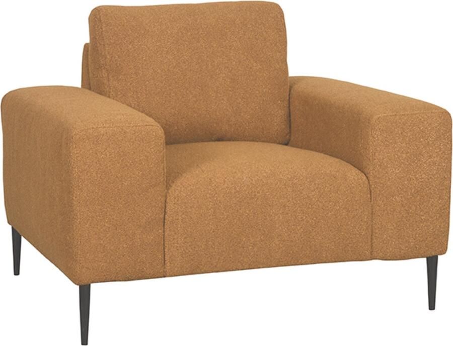 LABEL51 Ferraro Bank Geel Stof 1-Zits Met Armleuning