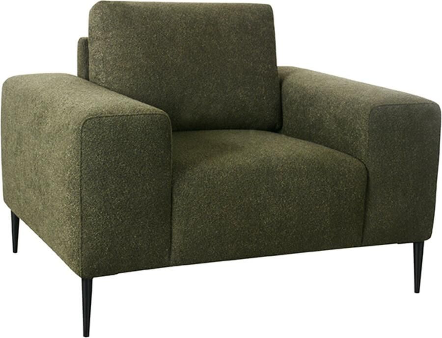 LABEL51 Ferraro Bank Groen Stof 1-Zits Met Armleuning