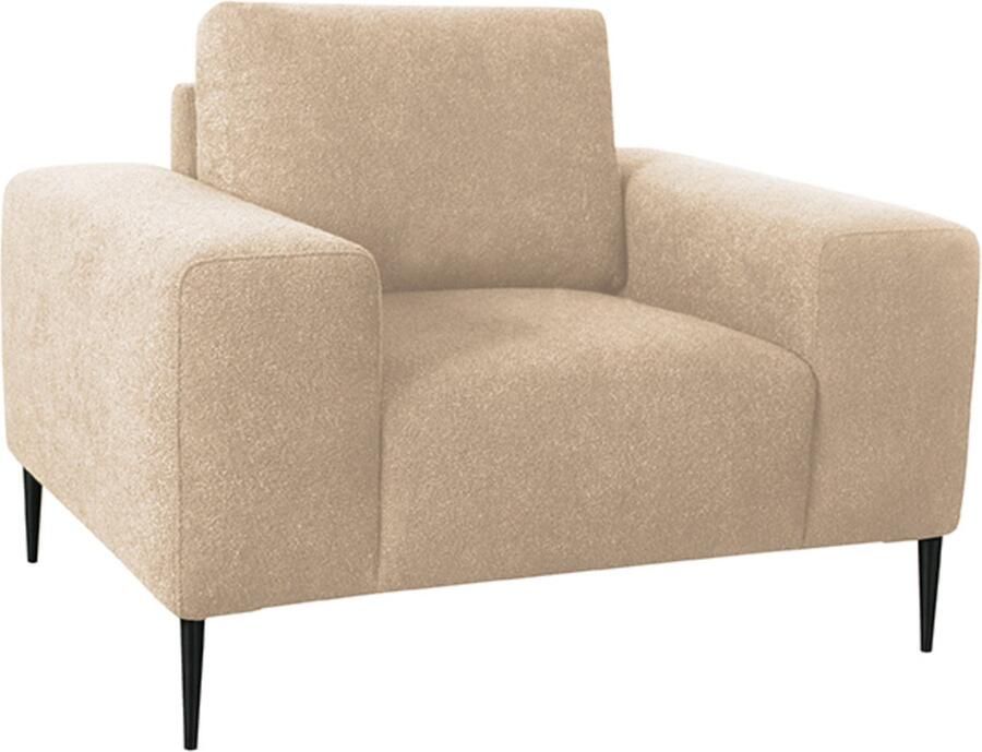 LABEL51 Ferraro Bank Naturel Stof 1-Zits Met Armleuning