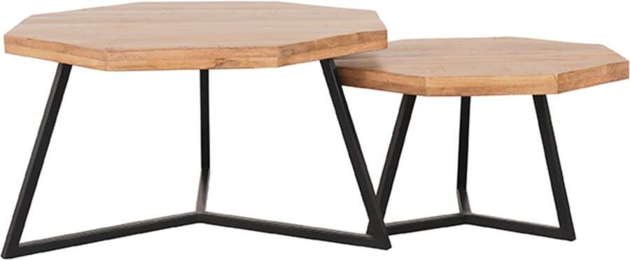 LABEL51 I_Figure Salontafel 1404 Naturel Hout 70 cm - Foto 2