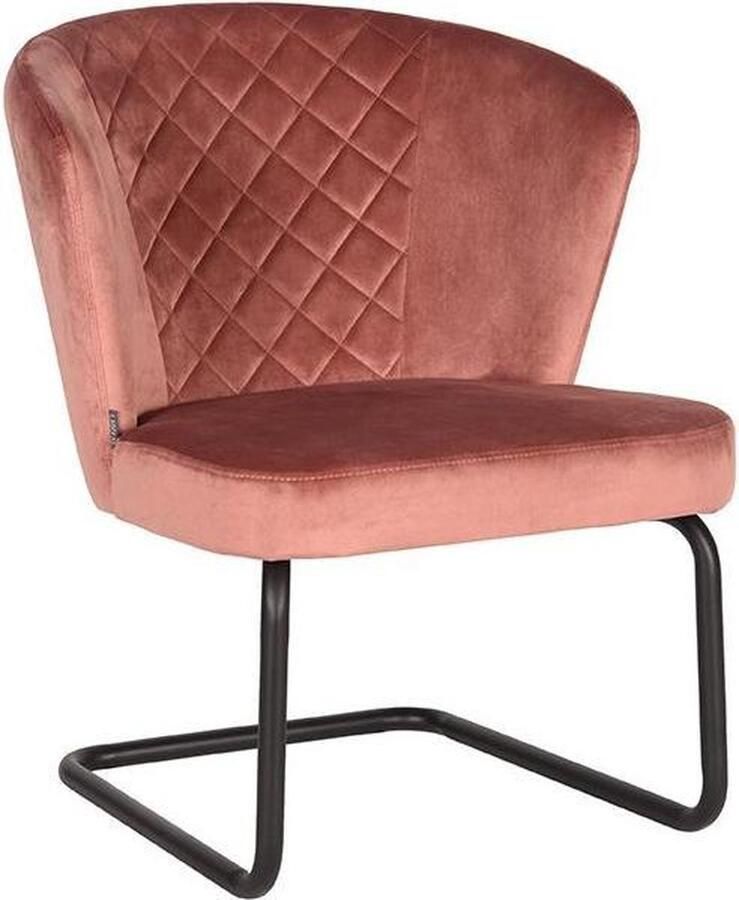 LABEL51 Flow Fauteuil Roze Velvet