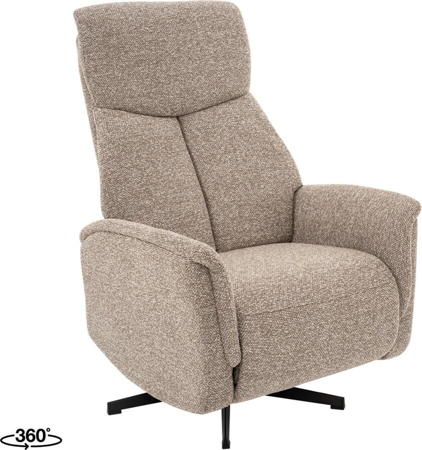 LABEL51 Aarhus Fauteuil Bruin Royal Stof 2-Motorig