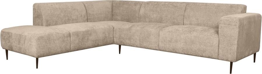 LABEL51 Eden Hoekbank Bruin Velvet Links Met Armleuning - Foto 2