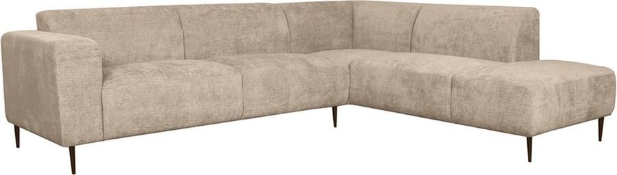 LABEL51 Eden Hoekbank Bruin Velvet Rechts Met Armleuning - Foto 2