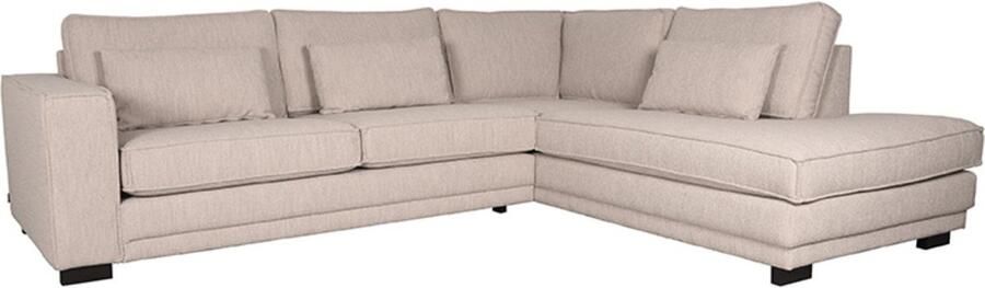 LABEL51 Novano Hoekbank Naturel Stof Rechts Met Armleuning