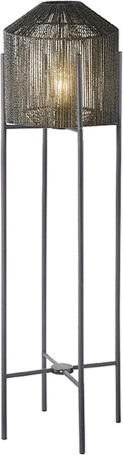 LABEL51 Ibiza Vloerlamp Zwart Stof Vloerlamp - Foto 2