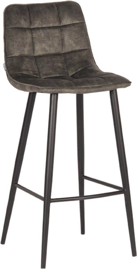 LABEL51 Barkruk Jelt Hunter Velours 107cm Set van 2