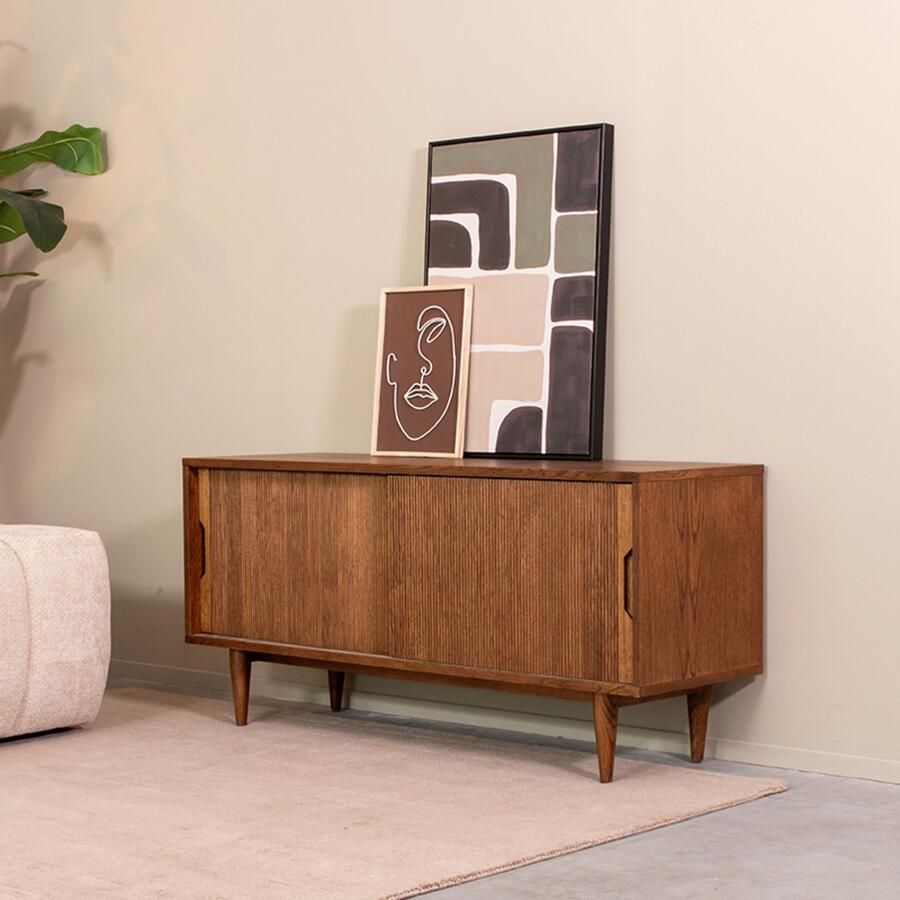 LABEL51 Jule Tv-meubel Bruin Eiken Tv-Meubel 130 cm