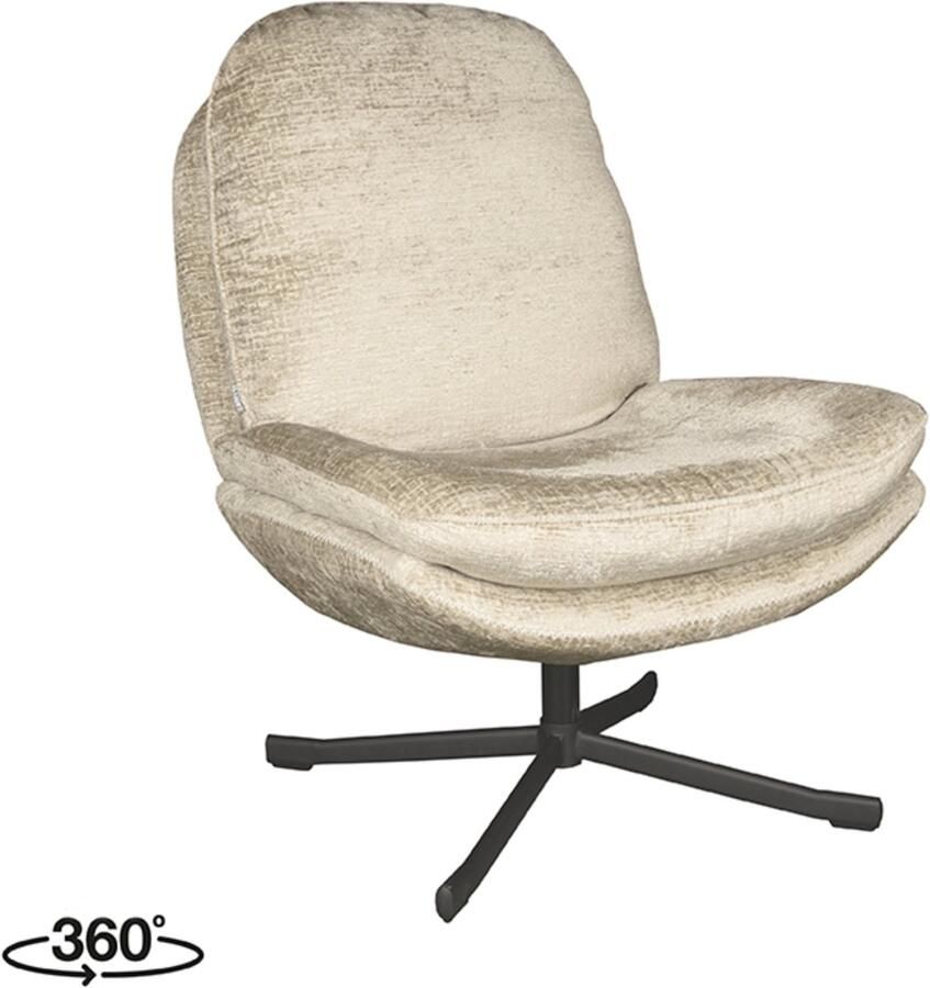 LABEL51 Noel Fauteuil Naturel Stof One Size Draaibaar