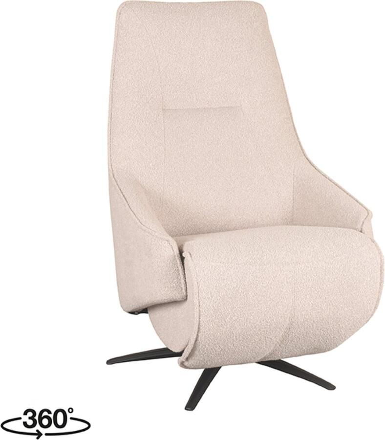 LABEL51 Odense Fauteuil Naturel Stof One Size Draaibaar Met Armleuning - Foto 2