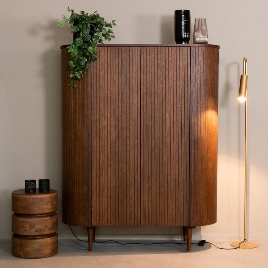 LABEL51 Oliva Bergkast Bruin Eiken 125 cm