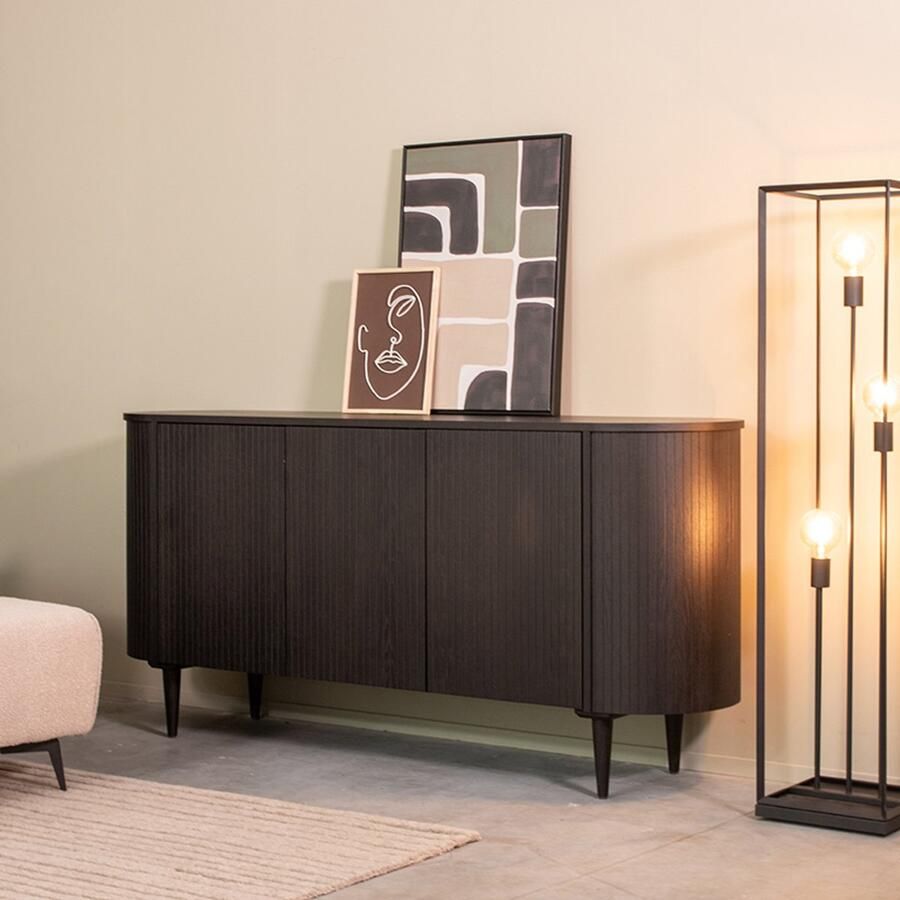 LABEL51 Oliva Dressoir Zwart Eiken 180 cm - Foto 2
