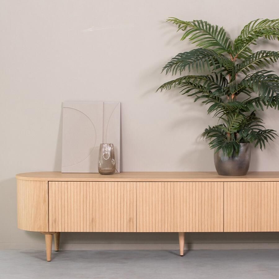 LABEL51 Oliva Tv-meubel Naturel Eiken Tv-Meubel 220 cm
