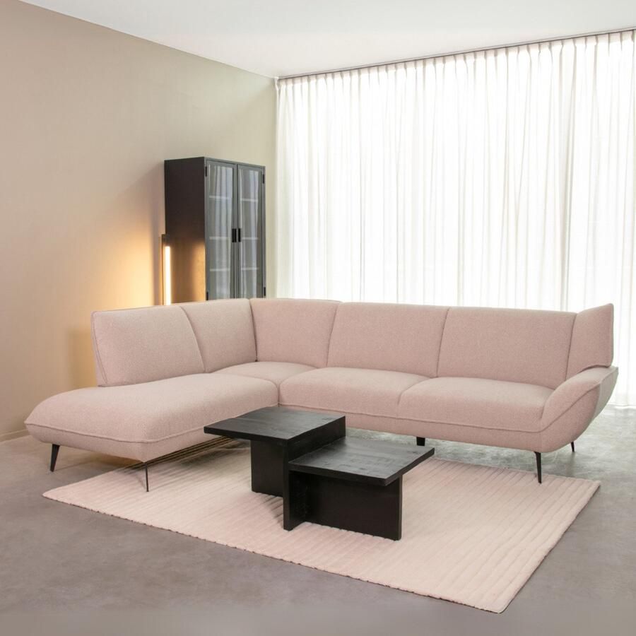 LABEL51 Pesaro Hoekbank Naturel Boucle Links