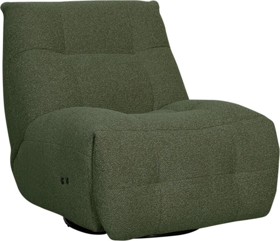 LABEL51 Relax & Recharge Fauteuil Groen Stof One Size Draaibaar