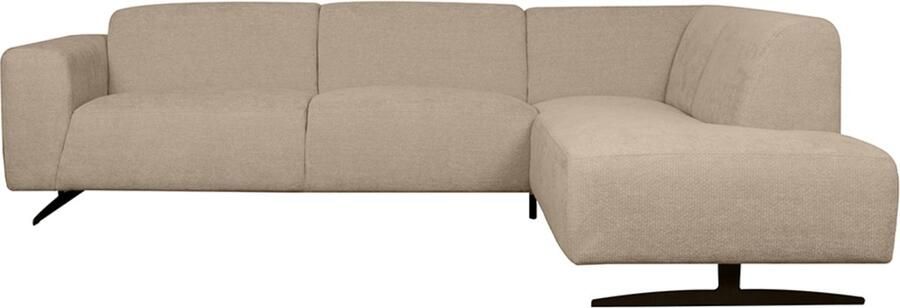 LABEL51 Rodano Hoekbank Bruin Velvet Rechts Met Armleuning