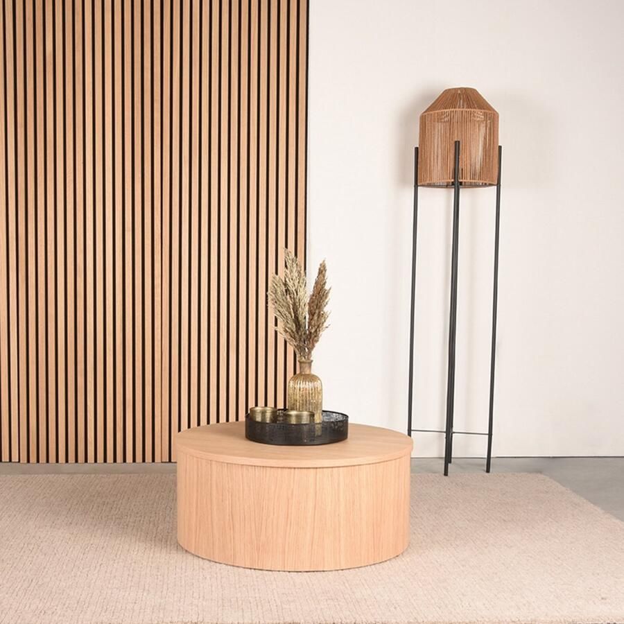 LABEL51 Salontafel Oliva 70 cm Naturel Eiken - Foto 2