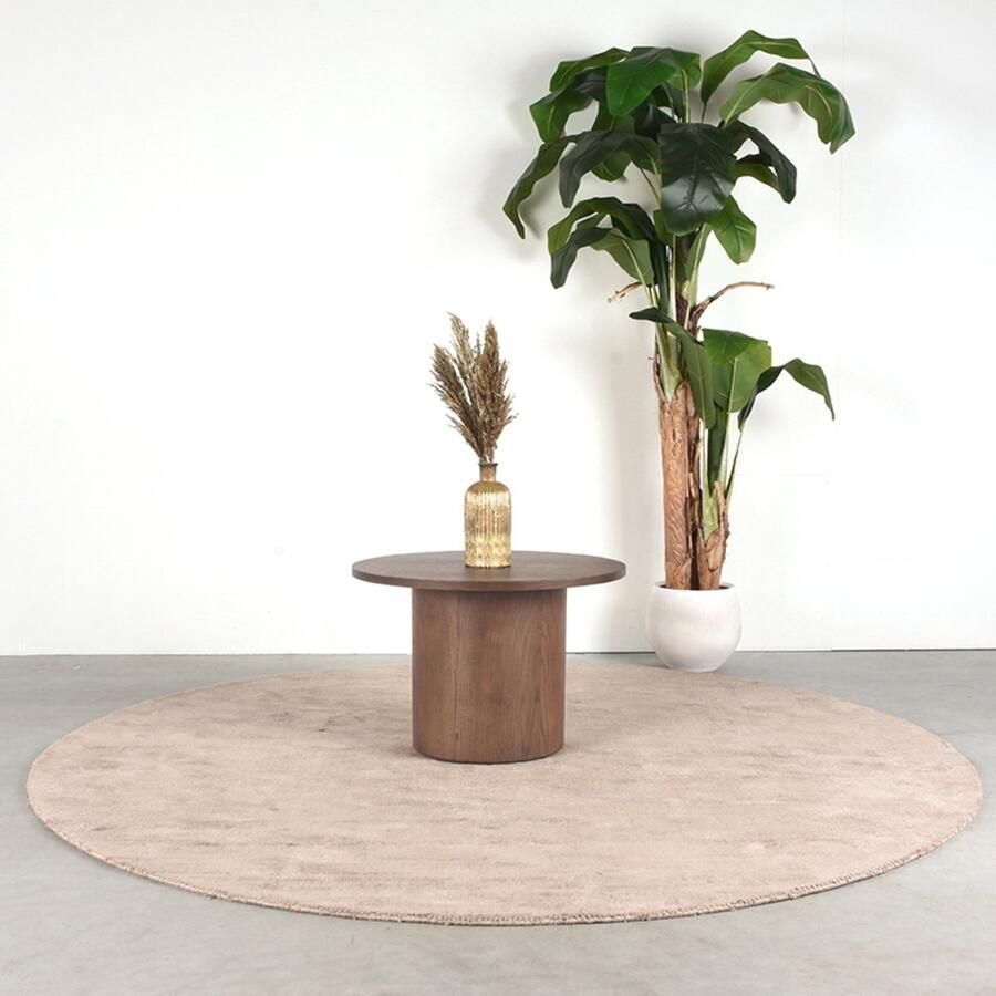 LABEL51 Salontafel Oliva Walnoot Eiken Ø60cm