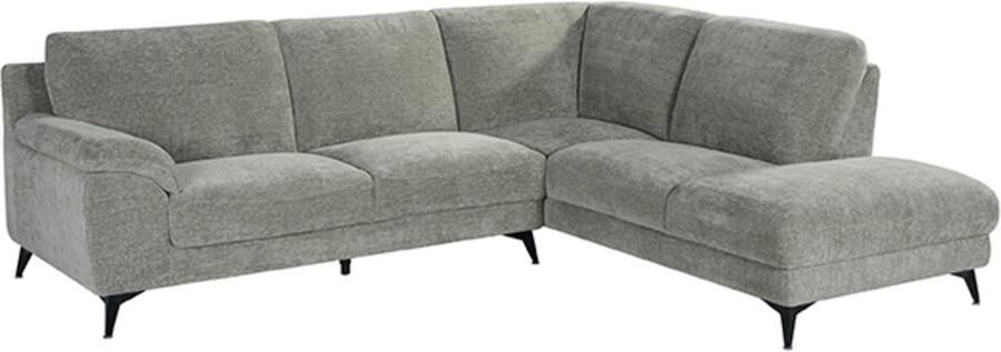 LABEL51 Santino Hoekbank Grijs Stof Rechts