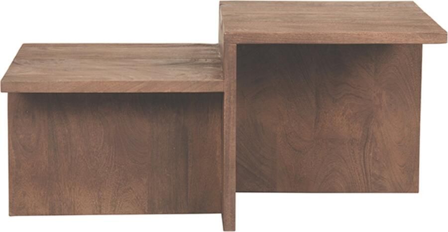 Label51 Salontafel Skip Espresso Mangohout 50x90x40 cm