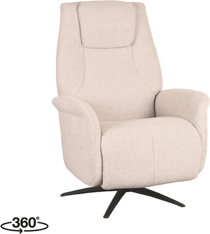 LABEL51 Stockholm Fauteuil Naturel Stof One Size Draaibaar Met Armleuning - Foto 2