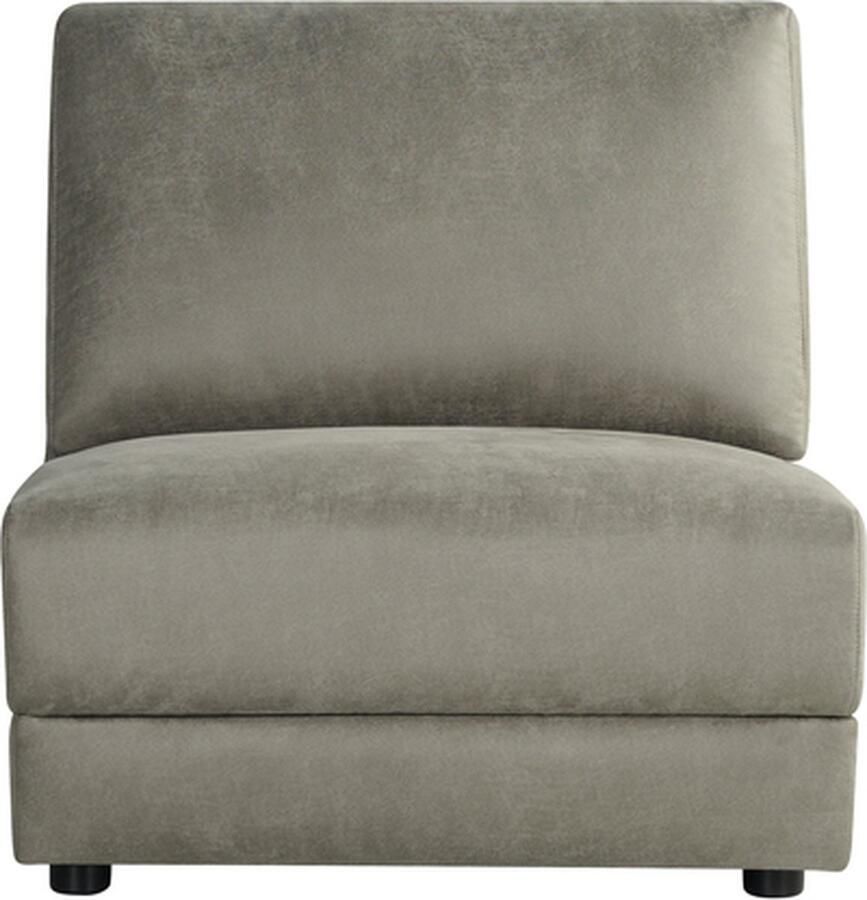 LABEL51 Tivoli Bank Bruin Micro Suede 1 5-Zits Zonder Arm