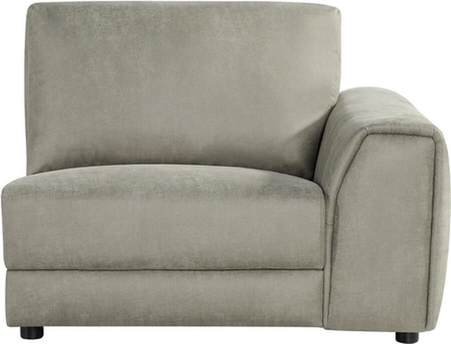 LABEL51 Tivoli Bank Bruin Micro Suede 1 5-Zits Arm Rechts Voorstaand