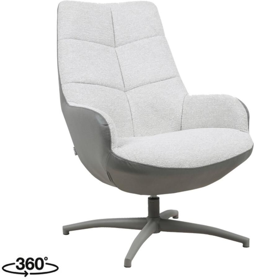 LABEL51 Winston Fauteuil Groen Stof One Size Draaibaar