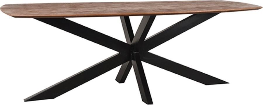 LABEL51 Zane Eetkamertafel Bruin Mangohout 190x100 cm