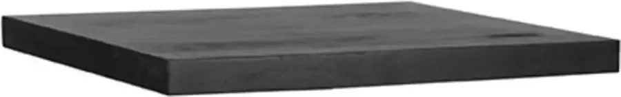 LABEL51 Tafelblad Straight Edge Eetkamertafel Zwart Mangohout 70 cm Straight