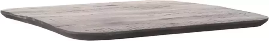 LABEL51 Tafelblad Sloppy Edge Eetkamertafel Zwart Mangohout Rond 70 cm Sloppy