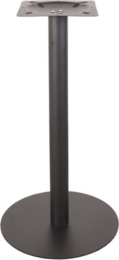 LABEL51 Tafelpoot Enkel Eetkamertafel Zwart Metaal Rond 108 cm