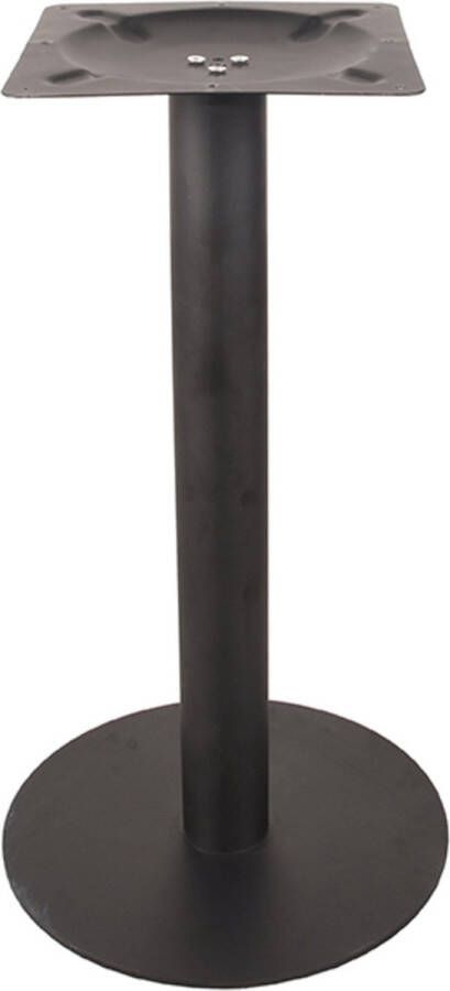LABEL51 Tafelpoot Enkel Rond Eetkamertafel Zwart Metaal Rond 72 cm