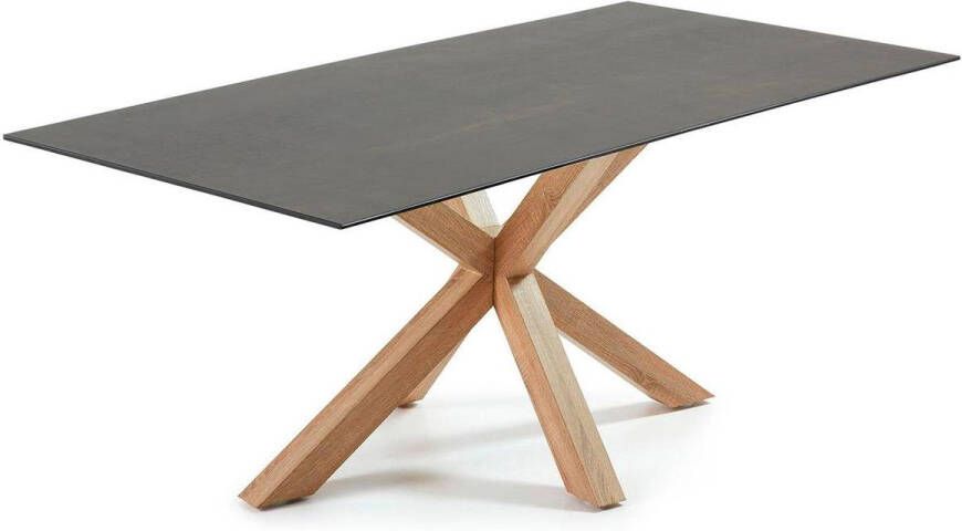 Kave Home New Argo tafel 160x90 high tech porselein Iron Moss - Foto 3
