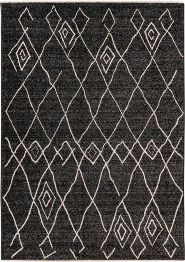 Lalee Agadir Modern Vloerkleed Laagpolig Graphite Tapijt Karpet Nieuwe Collectie 2024 Hoogwaardige Kwaliteit 120x170 cm